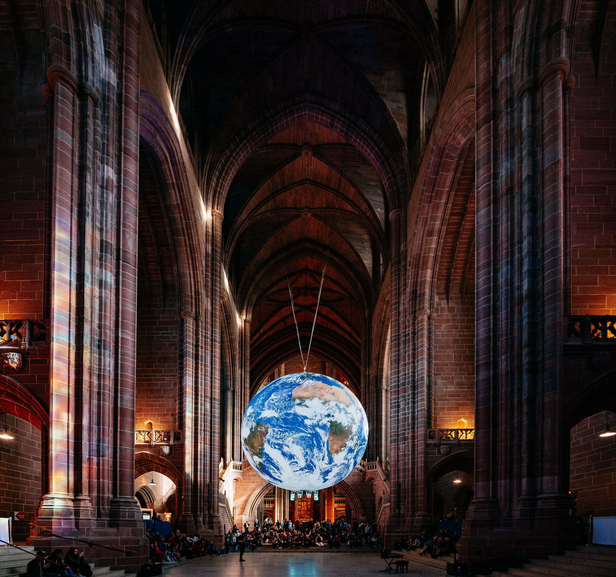 The Earth and the Moon at Liverpool Cathedral