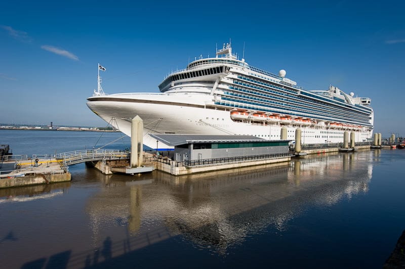 Crown Princess visits Liverpool.