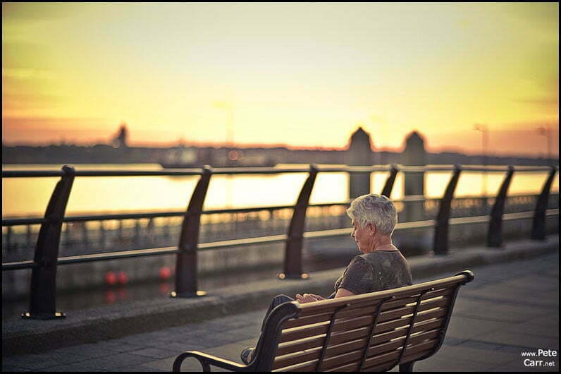 Enjoying a sunset