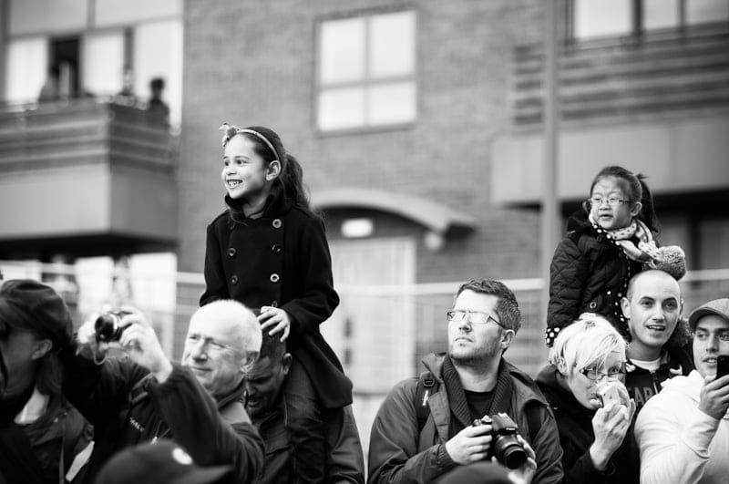 Giants roam the streets of Liverpool.