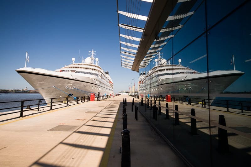Seaborn Pride docked in Liverpool
